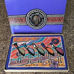 Balarinji Authentic Australia Totem Dreaming Placemats Set X 6 Vintage